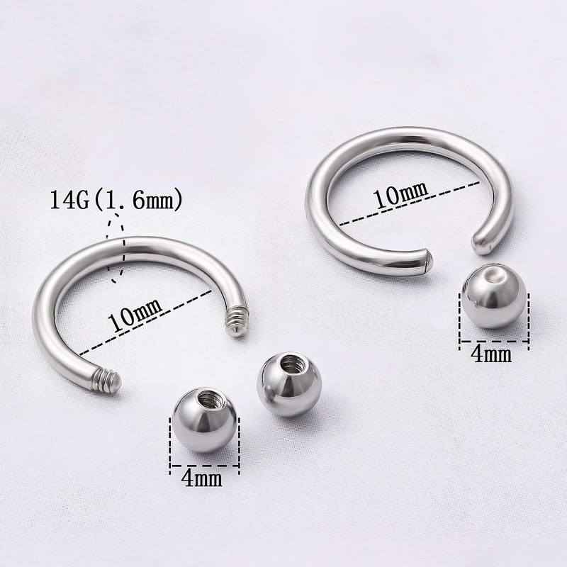 4 mm Piercing Pliers Piercing Tool Stainless Steel Self-Retaining Piercing