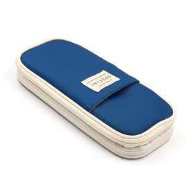 CENPEK Big Capacity Pencil Cases Pencil Pouch with Compartments for Teen Girls (Navy Blue)