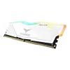 Memoria RAM T-Force Delta RGB gamer color blanco 16GB 2