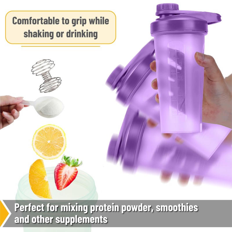 Mr. Pen- Shaker Bottles for Protein Mixes with Twist Cap,