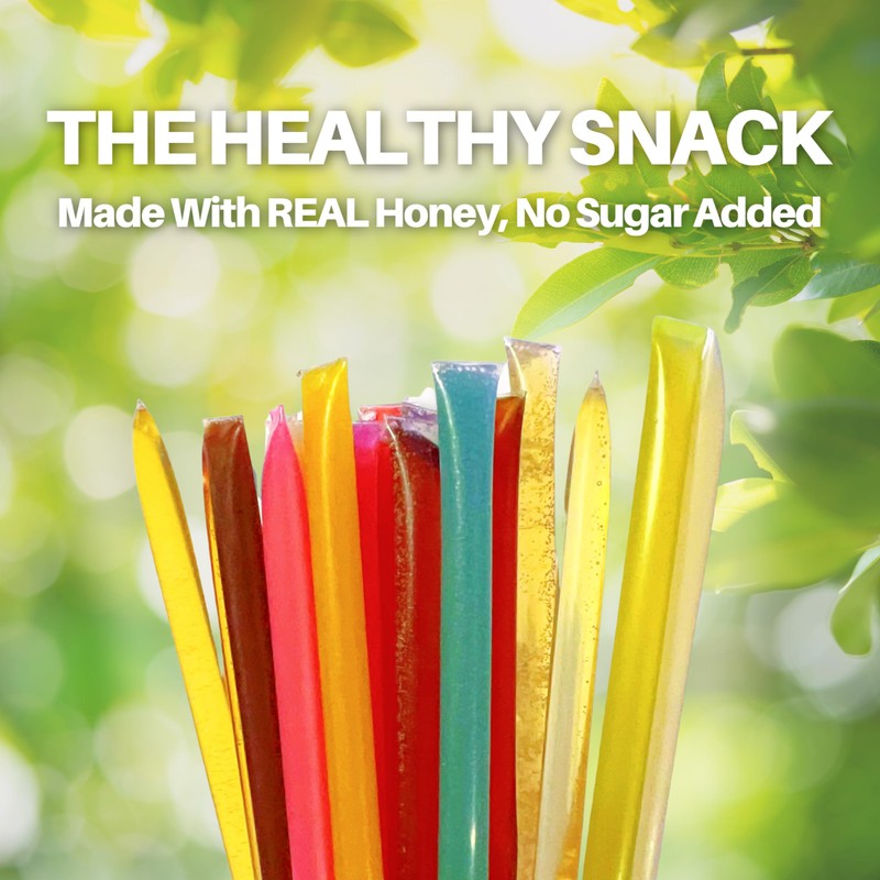 HoneyPlusCo | 100% Natural Honey Sticks - Green Apple (Flavored)
