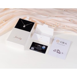 Byourcher Heart Pendant Necklace with 1 carat VVS1 D colour Moissanite Diamond, Sterling Silver, Women's Jewelry Gift,Fashion Design Hypoallergenic