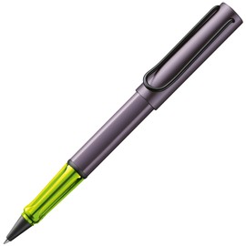 Lamy AL-star Aubergine Rollerball Pen - Lightweight Pen with Transparent, Ergonomic Handle & M Line Width - Aluminium Housing - with Rollerball Refill M 63 Line Width M in Black