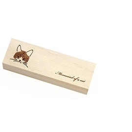 Neko no Otakara Cat Whisker Case, Made of Paulownia Wood, Cat Whiskers, Memorial, Premium Natural Paulownia Wood, Made in Japan
