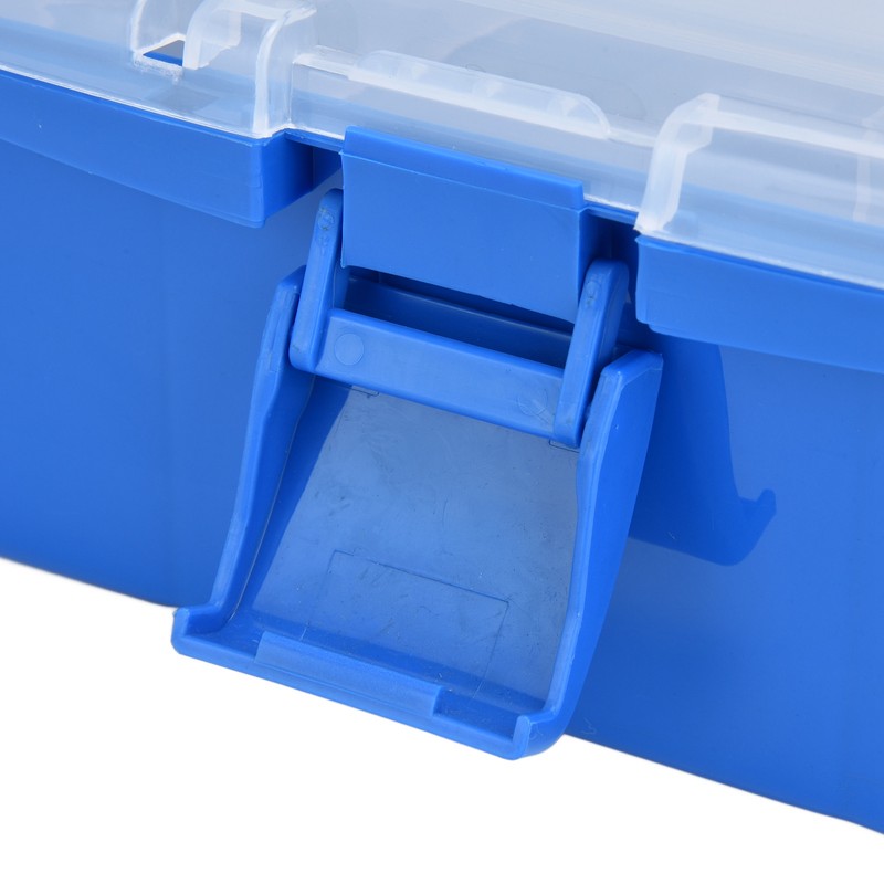 Plastic Storage Box Portable 3 Layer Folding Handheld Tool Organizer