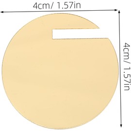 SHOWERORO 180 Piezas Etiqueta de acrílica etiquetas para fiesta Identificadores de copa de vino Drink Tags glass Markers Acrílico Dorado