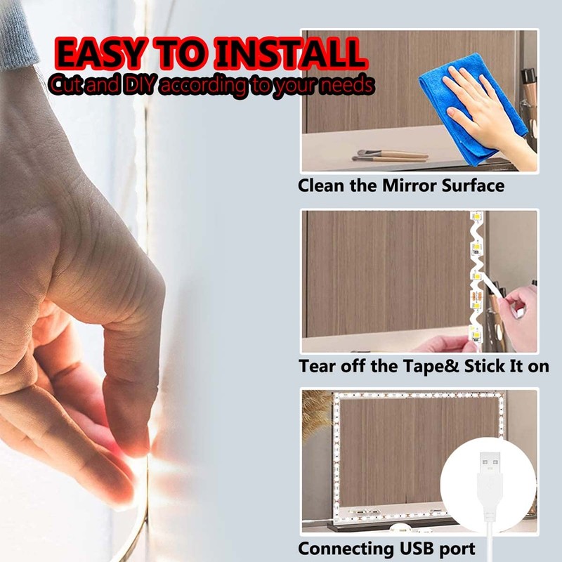 SNPDE LED Vanity Mirror Lights for Makeup Dressing Table Vanity