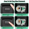 TEUEN Key Lock Box for Outside & Door Handle, Sturdy