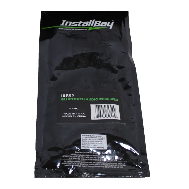 InstallBay Bluetooth Audio Receiver Flush Mount Wire Harness IBR65