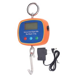 Electronic Hook Scale Double Sides LCD Screen Hanging Scale Portable Industrial Crane Scale 50kg/100LB 90‑240V US Plug
