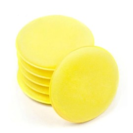 Car Wash Sponge, Sponge Buff, Polishing Pad, Diameter 3.9 inches (10 cm), Round Sponge, Car Wash Supplies, Polishing Sponge, Ultra Fine Fiber, Absorbent, Scratch Resistant, Pack of 10