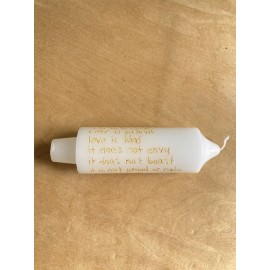 Unbranded Wedding Vow Hand Engraved 1 Corinthians Candle