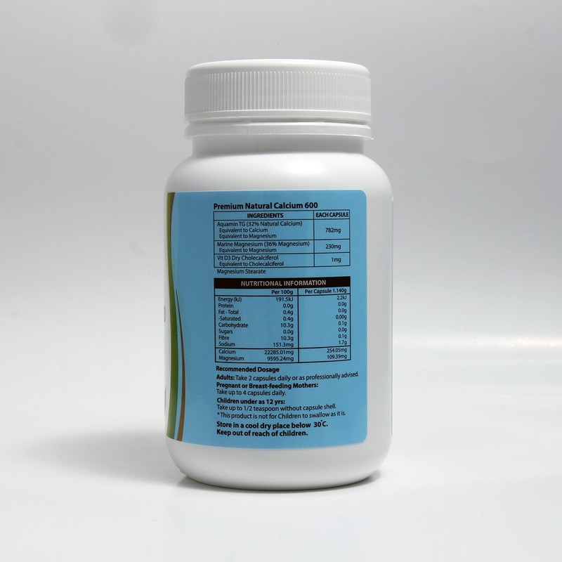 하이웰 네츄럴 칼슘 600 120캡슐 2개 Hiwell Natural Calcium 600