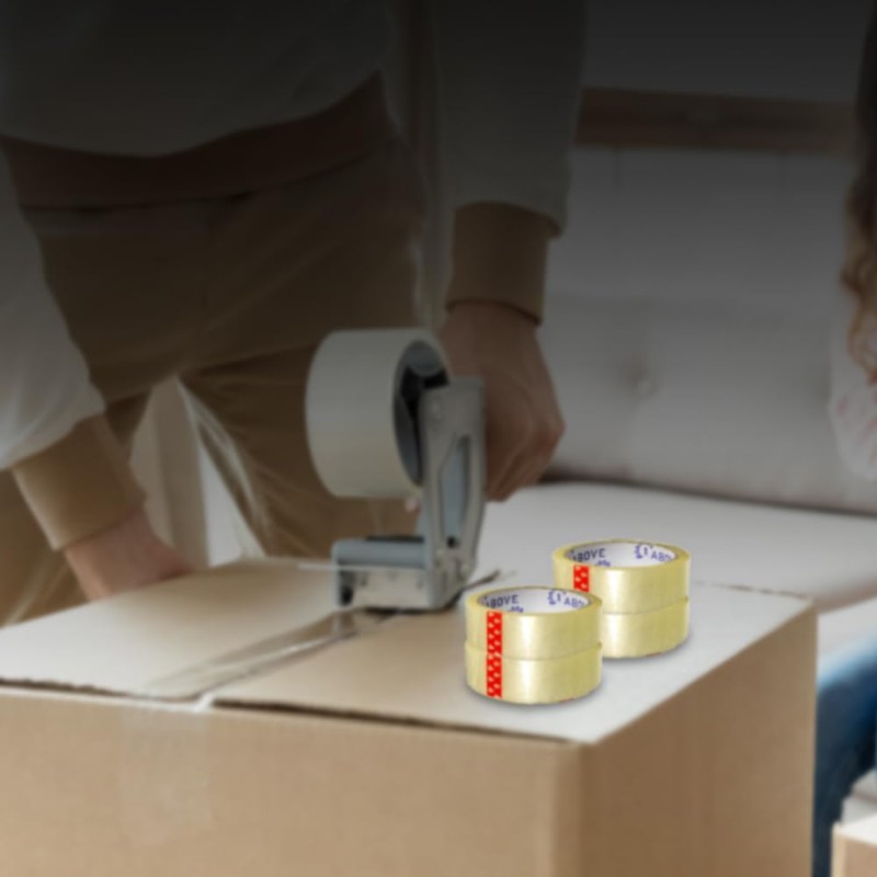 1ABOVE 3 Rolls Cellotape for Packing, 24mm x 40m, Strong