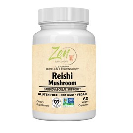 Zen Supplements Reishi Mushroom Powder, 60 Servings