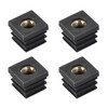 uxcell 4Pcs Inserts for Square Tubes with M8-1.25mm Thread, for