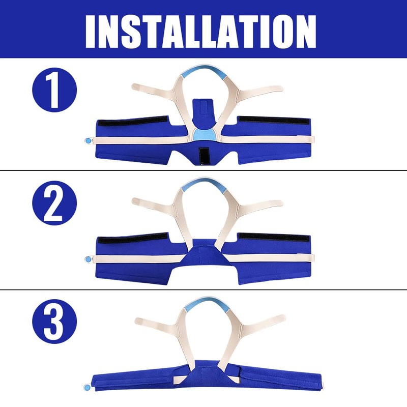 Rescare CPAP Neck Pad & 2Pack CPAP Strap Covers Compatible