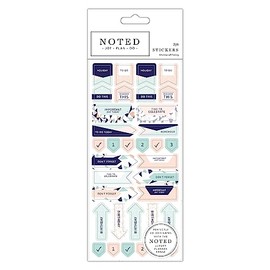 Noted Decorative Mini Stickers - Geometric Block Colour to Be Used with Noted Luxury Planner or Calendar, Ideal for Use in The Office, Or at Home, for Highlighting Those Important Dates and Events