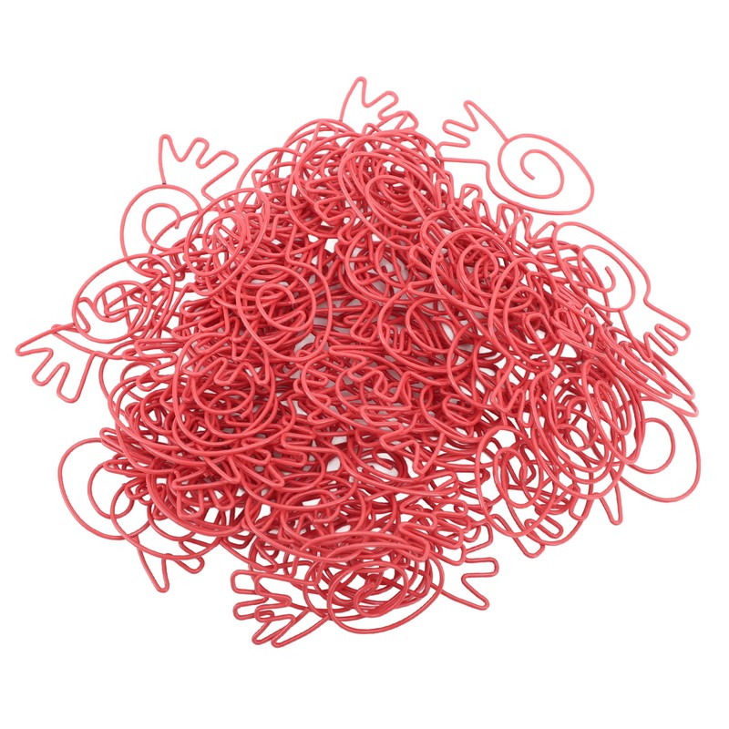 100Pcs Carrot Paper Clips Carrot Shape Strong Metal Anti Slip