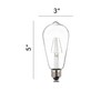 SLEEKLIGHTING LED 4Watt Filament ST64 Blue Colored Light Bulbs –