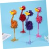 Operitacx 4pcs Ostrich Ballpoint Pens Lightweight Fun Design for School