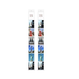 trendfinding 2 Photo Pockets 13 x 18 cm for 7 Photos Portrait Format Decorative Photo Pictures Card Holder Photo Wall Photo Curtain Photo Holder Card Holder