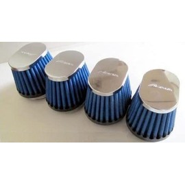 Power Filter (Blue) ƒÓ55 ~ 4 piece set GPZ900R Zephyr 1100 ZRX1200R ZRX1100 Z1000J XJR1300 Z-1R SIMOTA Oval power Phil