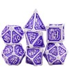 AUSTOR 7-Die Metal DND Dice Set Dungeons and Dragons Dice