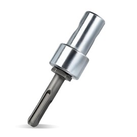 Earth Auger Drill Adapter 1/2" SDS Plus for Corded Cordless Drill - Connect 4"/6" Auger, Ground Drill Conversion Head with 2 Slots and 2 Pits