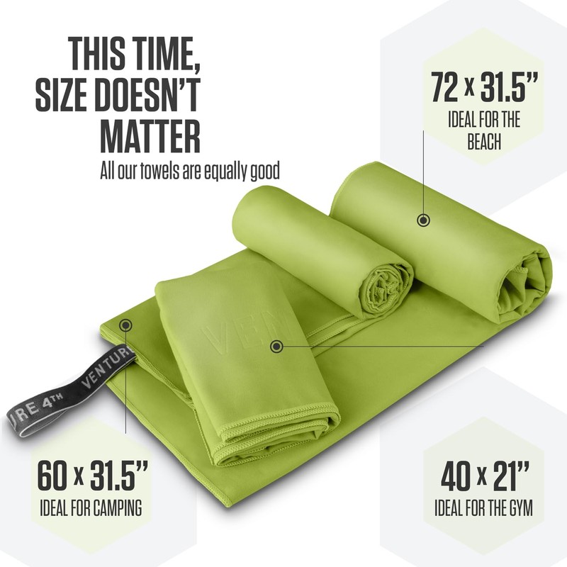 VENTURE 4TH Quick Dry Towel. Microfiber Travel Towel Ideal for