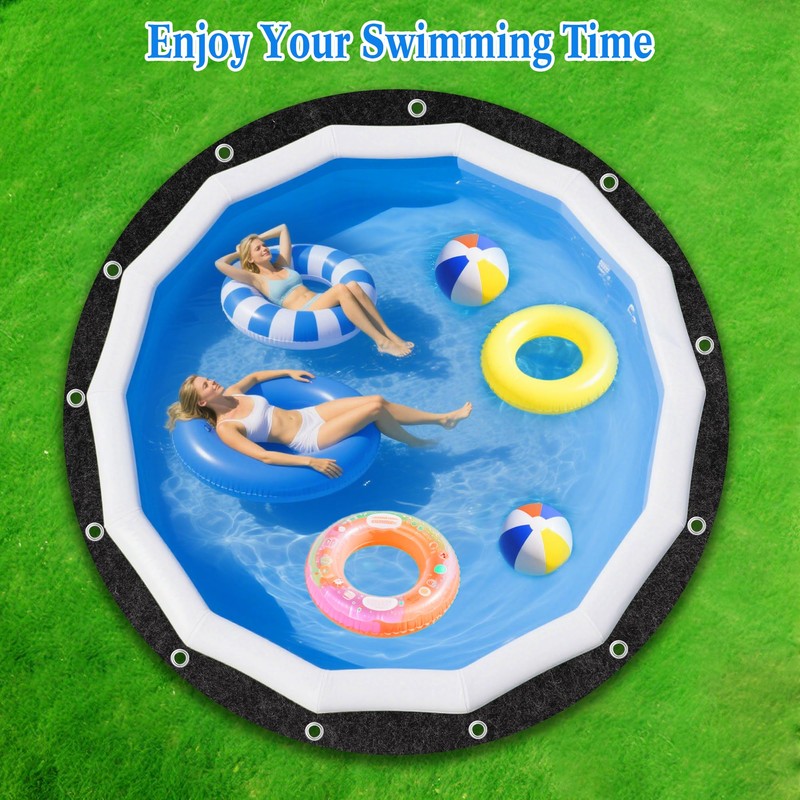 YVVZHOU PANN 300G/M² Thicker Round Pool Pads for Above Ground