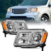 SOCKIR Headlight Assembly Pair Fit for 2012 2013 2014 2015