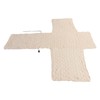 Recliner Chair Cover Thick T Shape Beige Anti Slip Reversible