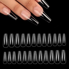 490 Pieces False Nail Tips, Nail Tips Set, Gel Full Cover Nail Tips