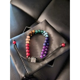 Unbranded Double layer 6mm Chakra beaded bracelet