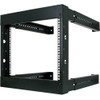 8U Open Wall Mount Frame Rack - Adjustable Depth 18"-30"