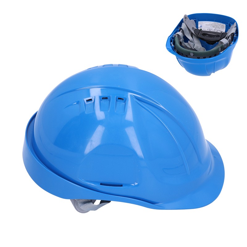 Blue Breathable ABS Hard Hat Adjustable Anti‑Smash Comfortable Helmet for