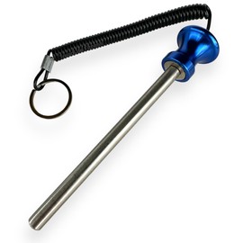 TreadLife Fitness Universal Weight Stack Pin for Commercial Gym or Home Gym | Heavy Duty Magnetic 3/8" Diameter Extra Long 5.5" Pin Insert | Health Club Grade Steel | Blue