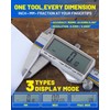 Digital Caliper with USB-C Charging, 6" Stainless Steel Digital Caliper