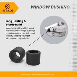 Sintrix Fab Replacement Roof Window Hinge Spacer Rings Window Bushing fit for Velux 3584VES – 2-Pack, Compatible with Velux VES Series (GGL, GGU) Manufactured 1992-2000 – Window Spares