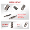 UYECOVE 14PCS Spiral Screw Extractor Set with Tungsten Carbide Tip