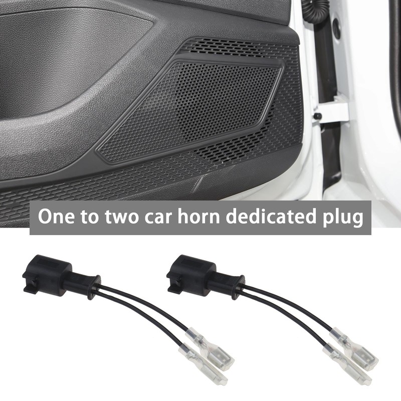 OTOTEC Pack of 2 Car Speaker Cable Adapter Car Horn