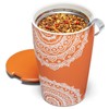 Tea Forte Chakra Double-Walled Ceramic Kati Cup with Removable Stainless