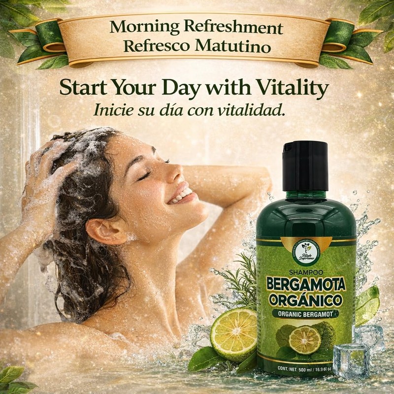 HIGH SUPREME Shampoo organic bergamot (16.9 fl oz) with aloe