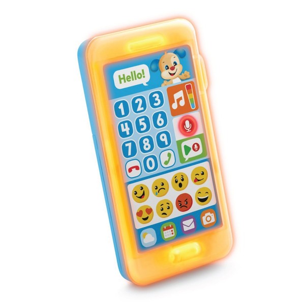 Fisher Price Nikoniko! Learning Doggy Bilingual Smartphone [18-36 Months] [Educational, English, Foreign Languages] FHF25