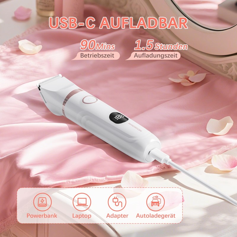 Facial Hair Remover for Women, 3-in-1 Intimate Shaver for Women