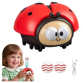 Ladybug Airball Toy, Ladybug Floating Ball Game, Interactive Ladybugs Toys Kit with 2 Balls Educational Ladybugs Sensory Toys Set fors Boys Girls (C)