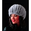 HEIZZI Women's Real Fur Headband & Black Infinity Scarf -