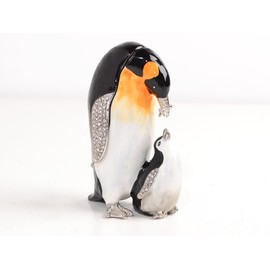 Widdop Penguin with Chick Trinket Box - Ornament - Treasured Trinkets