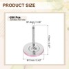 sourcing map 200Pcs Push Pins, 11mmx17mm Round Flat Head Decorative